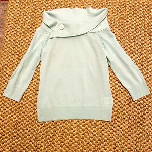 Banana Republic Wool Sweater  - Aqua - Size Medium